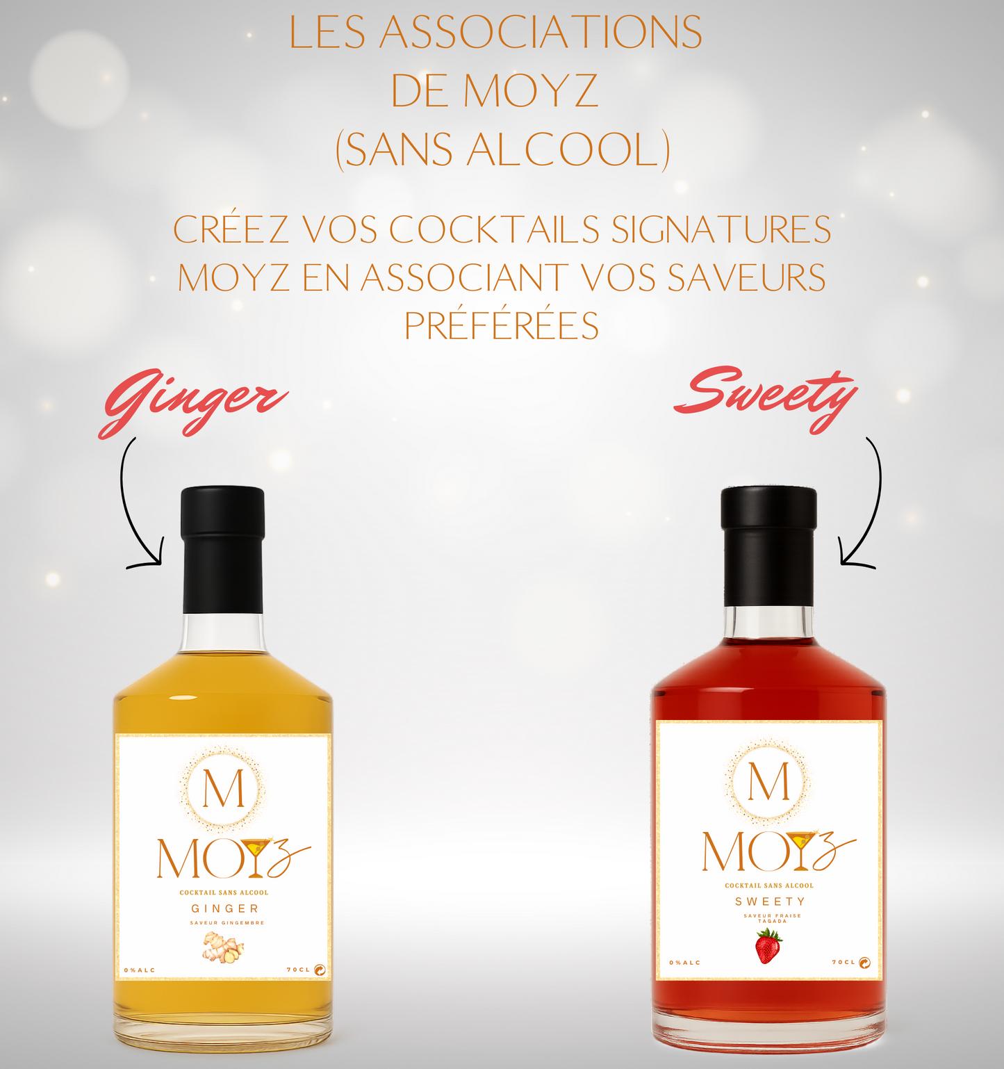 Mix & Match by MOYZ - GINGER & SWEETY // Cocktail de Gingembre et Cocktail de Fraise Tagada SANS ALCOOL