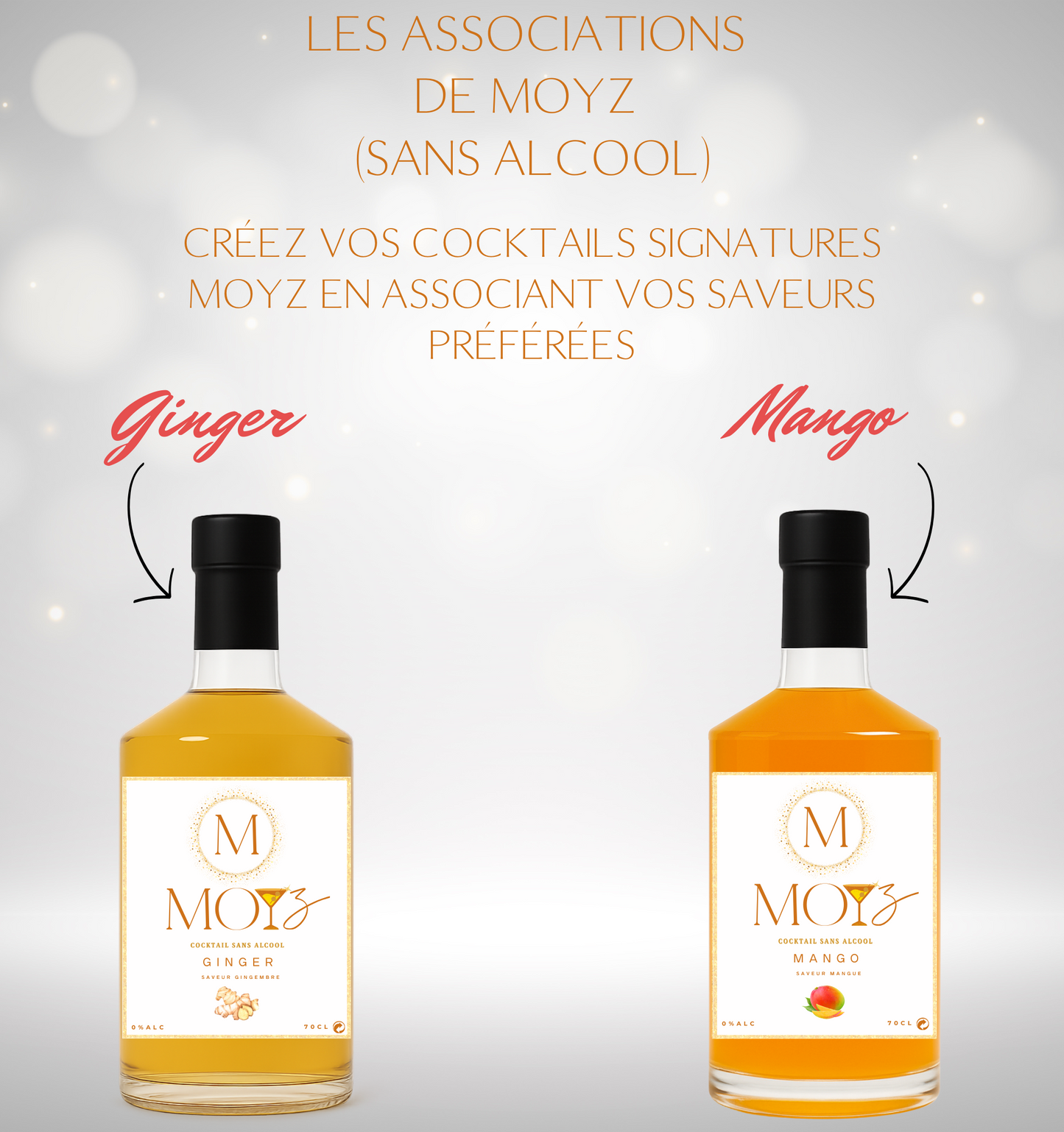 Mix & Match by MOYZ - GINGER & MANGO // Cocktail de Gingembre et Cocktail de Mangue SANS ALCOOL