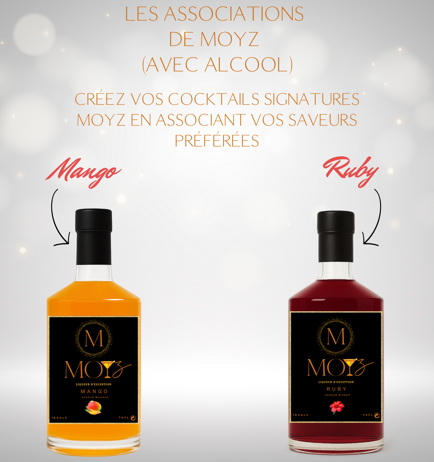 Mix & Match by MOYZ - MANGO & RUBY // Liqueur de Mangue et Liqueur de Bissap