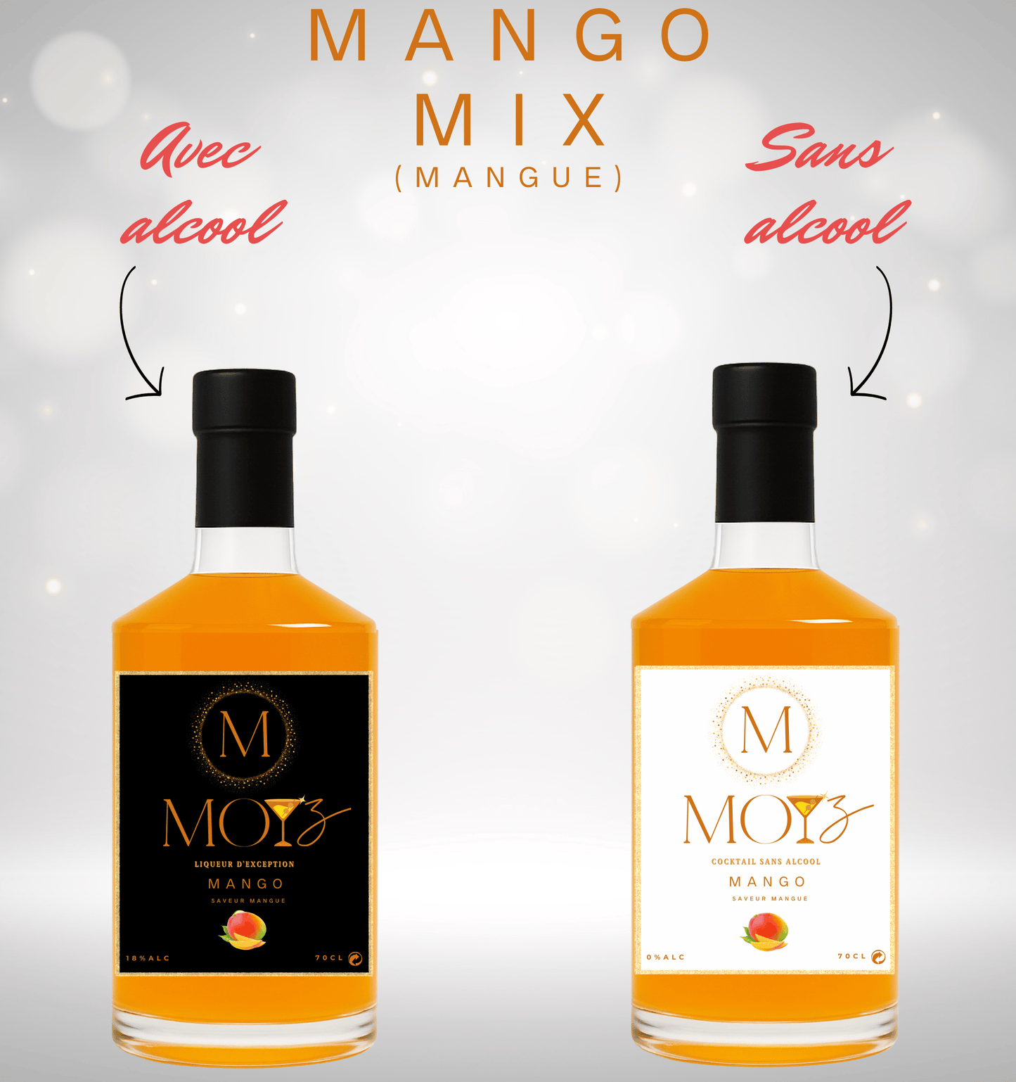 MANGO MIX - Pack Mangue Gourmande : Liqueur & Cocktail Sans Alcool