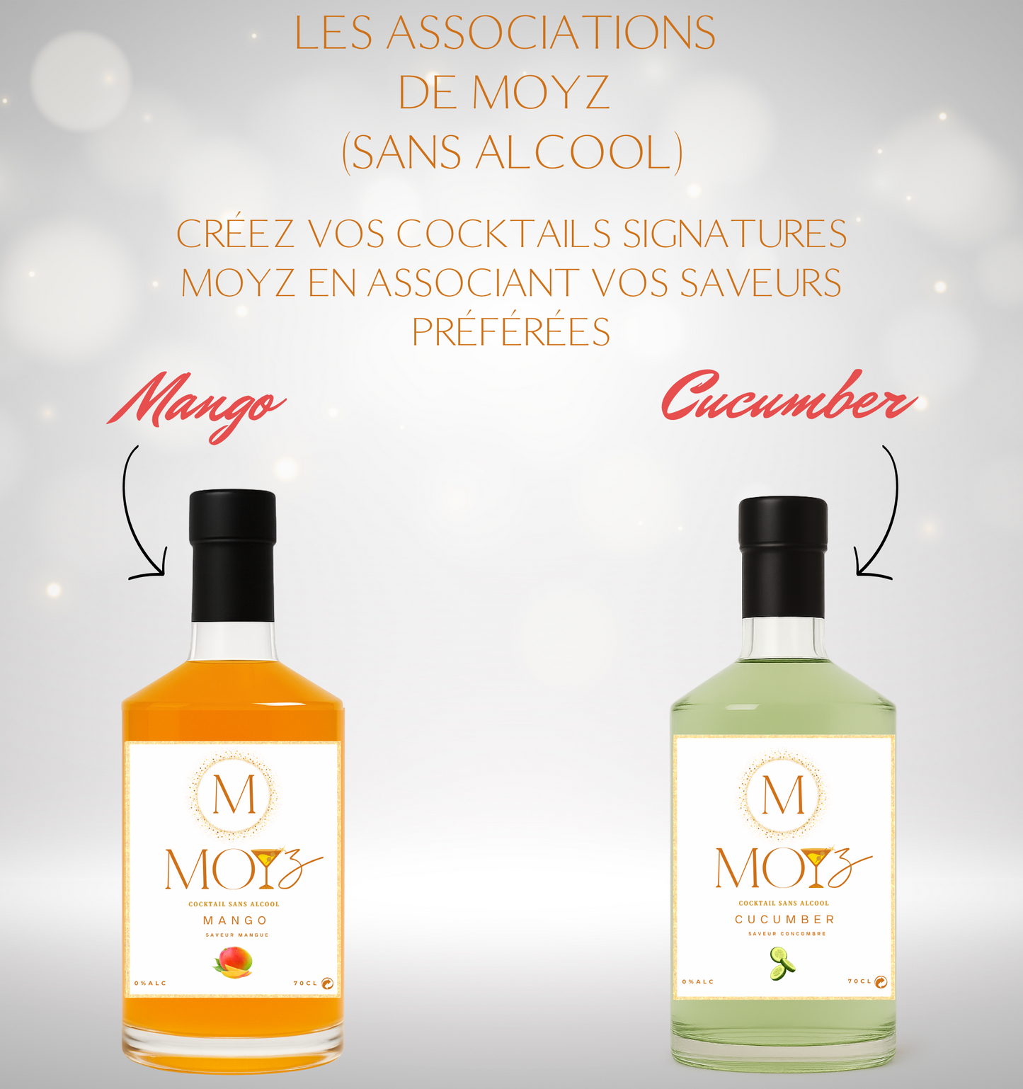 Mix & Match by MOYZ - MANGO & CUCUMBER  // Cocktail de Mangue et Cocktail de Concombre SANS ALCOOL