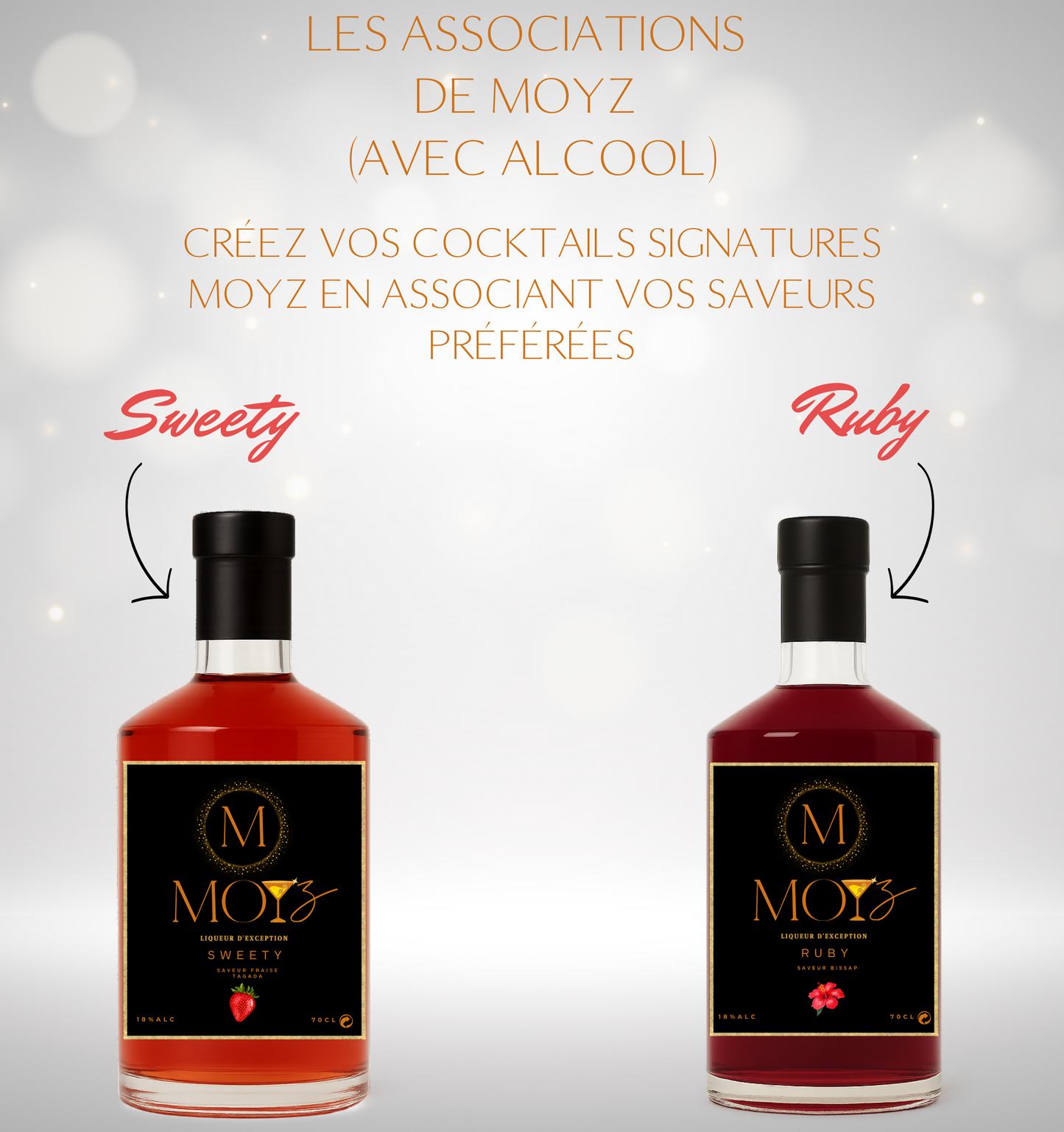 Mix & Match by MOYZ - SWEETY & RUBY // Liqueur de Fraise Tagada et Liqueur de Bissap