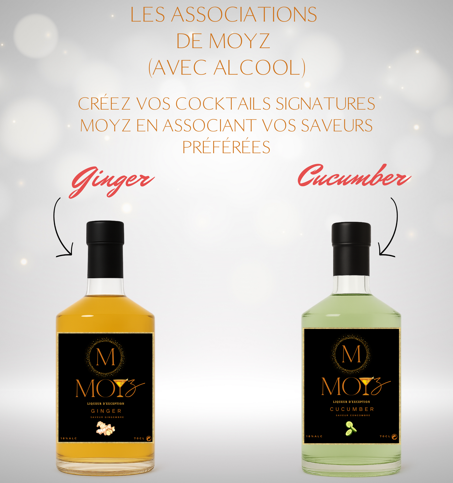 Mix & Match by MOYZ - GINGER & CUCUMBER // Liqueur de Gingembre et Liqueur de Concombre